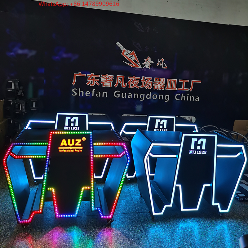 Event Suppliers - 맞춤형 금속 LED DJ 부스 테이블