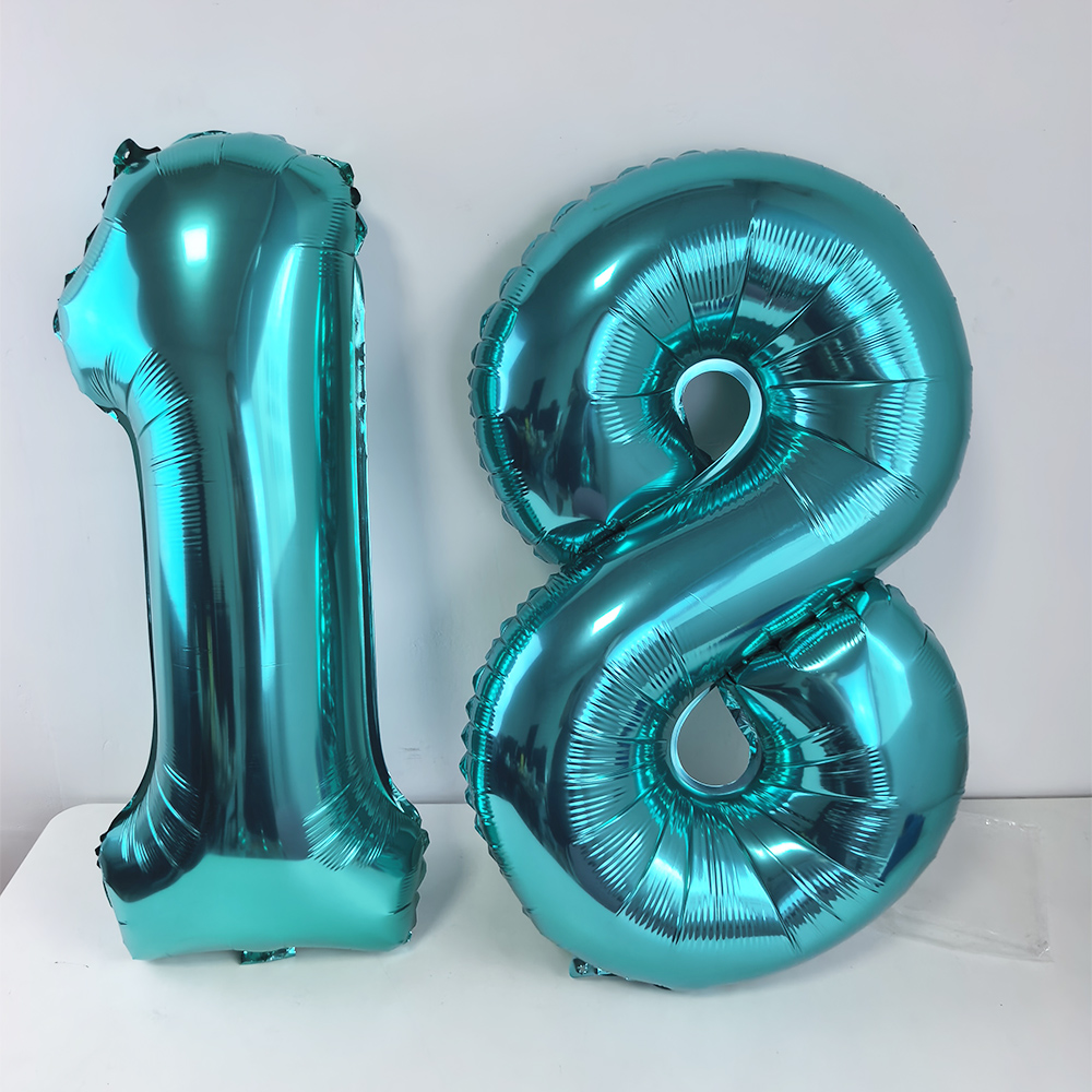 32인치 청록색 18번 풍선 대형 호일 0-9 숫자 풍 - Balloon Pump Hand 리뷰 및 가격