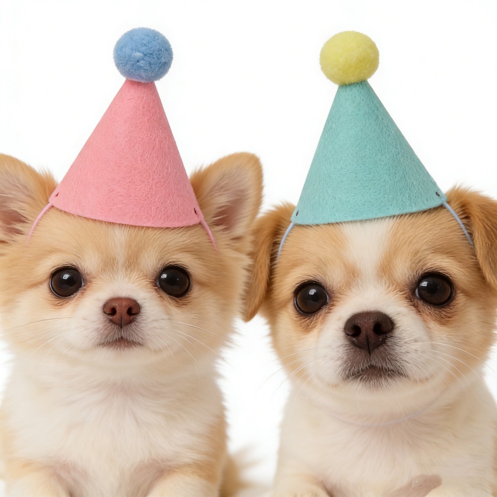 3/6개 애완동물 파티 모자, 다채로운 미니 파티 모자 - Party Hat Cone 리뷰 및 가격