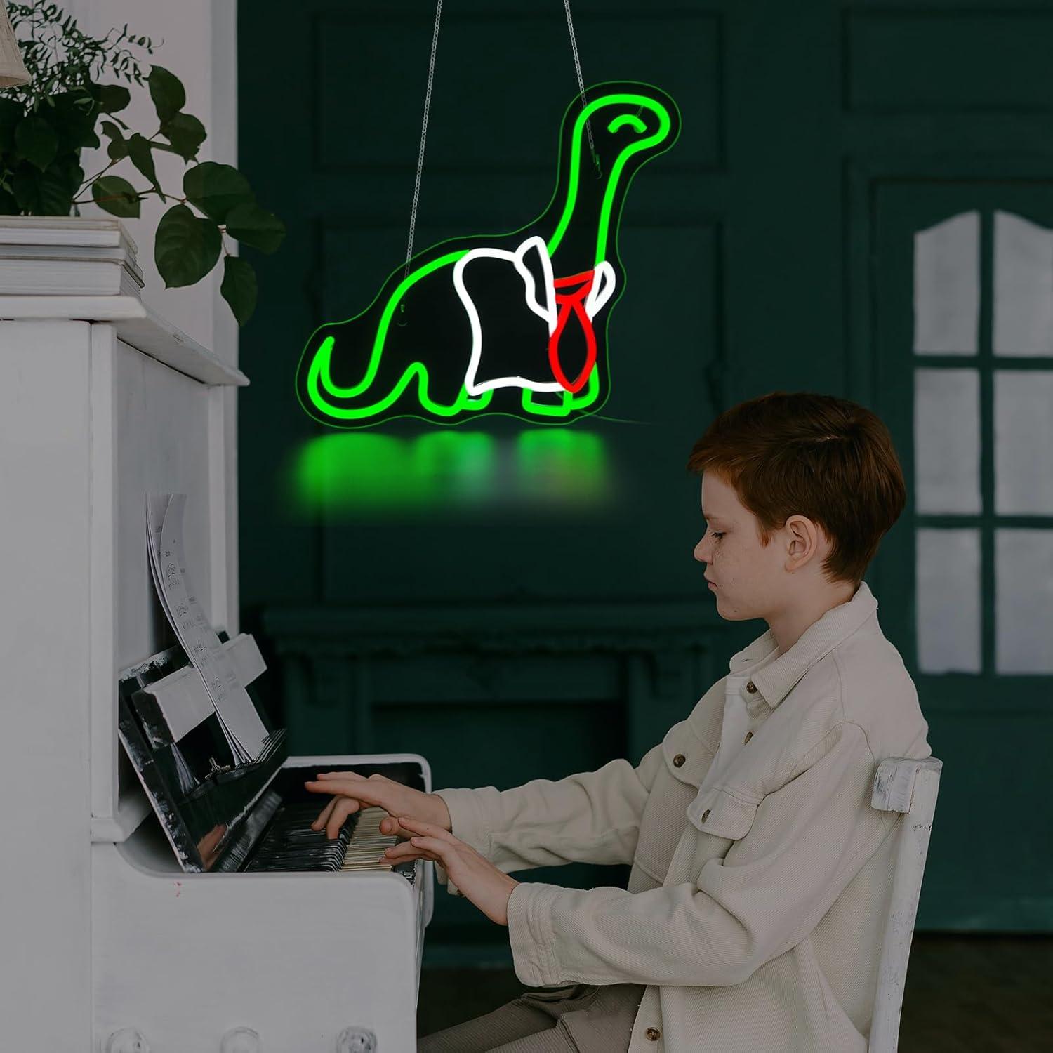 공룡 네온사인, 밝기 조절이 가능한 LED 조명, 거실 - Neon Sign Party 리뷰 및 가격