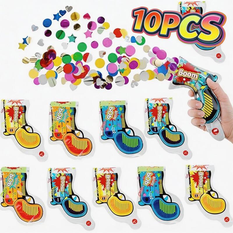 10개입 풍선형 폭죽, 휴대용 파티 폭죽총 생일 결혼  - Confetti Cannon Tube 리뷰 및 가격