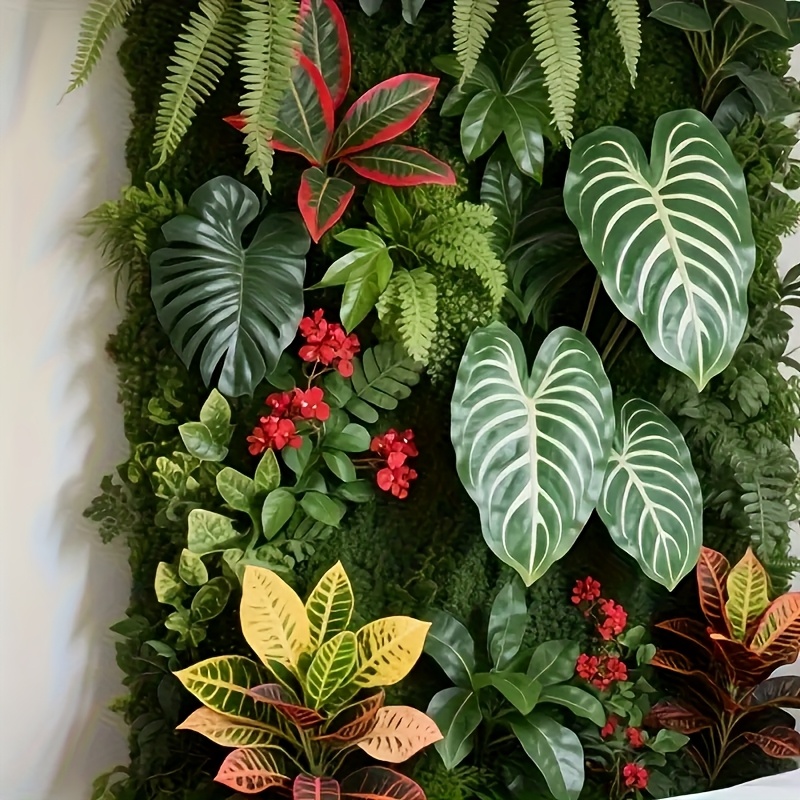 나무 울타리 디자인이 적용된 실외용 녹색 식물 벽 패널 - Flower Wall Panel 리뷰 및 가격